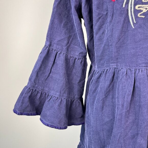 NWOT Johnny Was Emiko Tiered Embroidered Corduroy 3/4 Sleeves Dress Oversized S - Picture 9 of 15